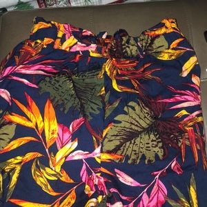 Miss selfie tropical print pant set